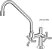 Torneira para cozinha de Mesa com saída para filtro 1/2" DN 15 Docol Primor Cromado 00674106 - Imagem 2