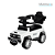 Carrinho de Passeio infantil com Empurrador Multmaxx MTX079 YBK-300 Branco - Imagem 4