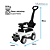 Carrinho de Passeio infantil com Empurrador Multmaxx MTX079 YBK-300 Branco - Imagem 5