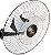 Ventilador Oscilante de Parede Gold 60 cm com 3 Pás 200w Venti-Delta Preto Bivolt - Imagem 2