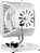 Ventilador Oscilante de Mesa Delta Turbi com 3 Pás 130W Venti-Delta Branco 220V - Imagem 2