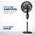 Ventilador de Coluna Mondial 6 pás Turbo VT-30C-NB 60hz Preto 220v - Imagem 4