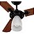 Ventilador de Teto Marbella 3 Pás Preto/Verniz Cvm Tron 220v - Imagem 2