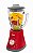 Liquidificador Super Chef Oster Vermelho Jarra de Vidro 1,25L 750w 220V - Imagem 2