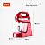 Batedeira Bella Massa Inox Premium B-29-NP 127v 500W Vermelha 4 velocidades 2598-07 - Imagem 8