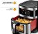 Air Fryer Philco 9L Visor Glass Painel Digital 2000W PAF90C Preto com Inox 220v - Imagem 7