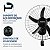 Ventilador de Parede Turbo 50cm Pro 5 Pás Mondial Preto 150W NVP-PRO-50 220V - Imagem 5