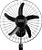 Ventilador de Parede Turbo 50cm Pro 5 Pás Mondial Preto 150W NVP-PRO-50 220V - Imagem 1
