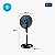 Ventilador de Coluna Super Turbo 8 Pás Mondial 140W  VTX-40C-CRYSTAL 110V - Imagem 6
