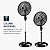 Ventilador de Coluna Turbo Mondial 40CM 140W  VTX-40C-8P-CR 110V - Imagem 4