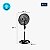 Ventilador de Coluna Turbo Mondial 40CM 140W  VTX-40C-8P-CR 110V - Imagem 8
