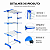 VARAL DE ROUPAS 3 NIVEIS MULTMAXX BRANCO MTX132 - Imagem 2