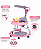 ANDADOR INFANTIL COM EMPURRADOR MULTMAXX MTX151 ROSA - Imagem 3