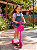 Patinete Infantil Musical 3 Rodas com Cestinha Multmaxx MTX142 Rosa - Imagem 2