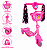 PATINETE INFANTIL MUSICAL COM CESTINHA MULTMAXX ROSA MTX142 - Imagem 7