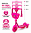 Patinete Infantil Musical 3 Rodas com Cestinha Multmaxx MTX142 Rosa - Imagem 3