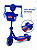 Patinete Infantil Musical 3 Rodas com Cestinha Multmaxx MTX141 Azul - Imagem 4
