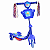 PATINETE INFANTIL MUSICAL COM CESTINHA MULTMAXX AZUL MTX141 - Imagem 1