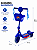 Patinete Infantil Musical 3 Rodas com Cestinha Multmaxx MTX141 Azul - Imagem 7