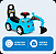 TRATOR ESCAVADEIRA INFANTIL MULTMAXX AZUL MTX147 - Imagem 2