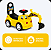 TRATOR ESCAVADEIRA INFANTIL MULTMAXX AMARELO MTX146 - Imagem 2