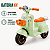 MOTO ELETRICA INFANTIL LAMBRETA COM CESTA MULTMAXX VERDE MTX167 - Imagem 3