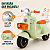 MOTO ELETRICA INFANTIL LAMBRETA COM CESTA MULTMAXX VERDE MTX167 - Imagem 10