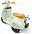MOTO ELETRICA INFANTIL LAMBRETA COM CESTA MULTMAXX VERDE MTX167 - Imagem 2