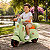 MOTO ELETRICA INFANTIL LAMBRETA COM BAGAGEIRO VERDE MULTMAXX MTX166 - Imagem 11