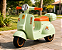 MOTO ELETRICA INFANTIL LAMBRETA COM BAGAGEIRO VERDE MULTMAXX MTX166 - Imagem 7