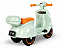 MOTO ELETRICA INFANTIL LAMBRETA COM BAGAGEIRO VERDE MULTMAXX MTX166 - Imagem 3