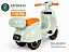 MOTO ELETRICA INFANTIL LAMBRETA COM BAGAGEIRO VERDE MULTMAXX MTX166 - Imagem 6