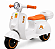 MOTO ELETRICA INFANTIL LAMBRETA COM BAGAGEIRO BRANCA MULTMAXX MTX165 - Imagem 1