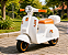 MOTO ELETRICA INFANTIL LAMBRETA COM BAGAGEIRO BRANCA MULTMAXX MTX165 - Imagem 7