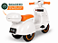 MOTO ELETRICA INFANTIL LAMBRETA COM BAGAGEIRO BRANCA MULTMAXX MTX165 - Imagem 2