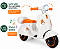 MOTO ELETRICA INFANTIL LAMBRETA COM BAGAGEIRO BRANCA MULTMAXX MTX165 - Imagem 3