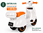 MOTO ELETRICA INFANTIL LAMBRETA COM BAGAGEIRO BRANCA MULTMAXX MTX165 - Imagem 5
