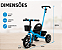 TRICICLO INFANTIL COM EMPURRADOR MULTMAXX AZUL MTX174 - Imagem 4
