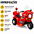 MOTO ELETRICA INFANTIL POLICE VERMELHA MTX175 MULTMAXX - Imagem 4
