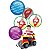 Carrinho De Passeio Infantil Jip Jip Bombeiros Maral - Imagem 5