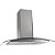 Coifa Fogatti de Vidro Curvo com Duto Slim Inox 75cm 110v - Imagem 1