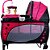 BERÇO BALANÇO COM TROCADOR E MOBILE ROSA BABY STYLE - Imagem 1