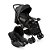 Carrinho Travel System Reverse Cosco Preto Rajado - Imagem 1