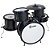 Bateria Infantil Luen Pop Preta 44003PT - Imagem 1