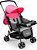 Carrinho de Bebê Berço com Bandeja Nap Weego Rosa 4013 - Imagem 1