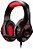 Headset Gamer Warrior Led Rama USB+P3+P2 Vermelho PH219 - Imagem 1