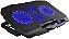 Cooler para Notebook Multilaser Ingvar Gamer LED Azul  Warrior AC332 - Imagem 2