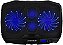Cooler para Notebook Multilaser Ingvar Gamer LED Azul  Warrior AC332 - Imagem 1