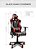 Cadeira Gamer Black Hawk com Apoio Cervical CH05BKRD - Vermelho/Preto - ELG - Imagem 7