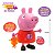 Boneca Peppa Pig Tamanho Grande 24cm com Acessórios Gira Bolinha Elka - Imagem 4